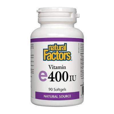 Natural Factors Vitamin E 400IU 90 Softgels 