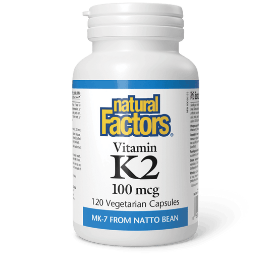 Natural Factors Vitamin K2 100 mcg 120 Veg Capsules 