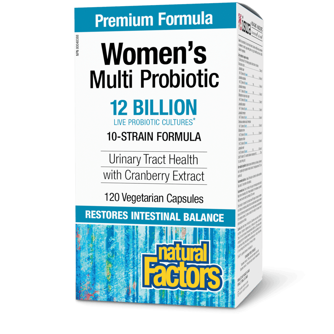 Natural Factors Women’s Multi Probiotic 12 Billion Live Probiotic Cultures 120 Veg Capsules - Wellness Supplement