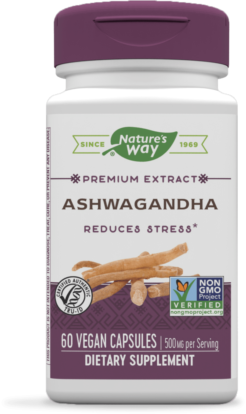 Nature's Way Ashwagandha 60 Veg Capsules - 