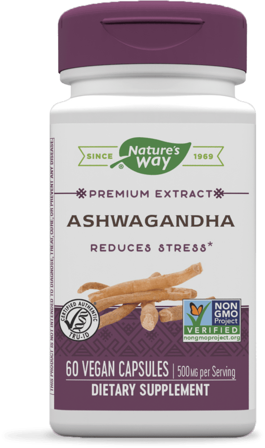 Nature's Way Ashwagandha 60 Veg Capsules - 