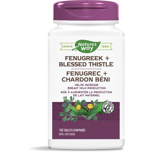 Nature's Way Fenugreek+ Blessed Thistle 180 Tablets - 