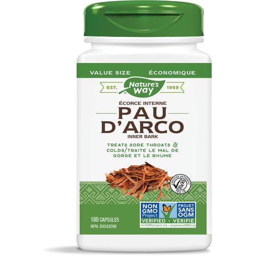 Nature's Way Pau D'Arco Inner Bark 180 veg Capsules - 