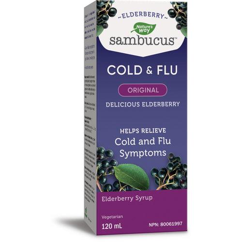 Nature's Way Sambucus Original Elderberry Cold & Flu Syrup 120mL - 