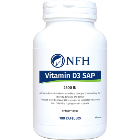 NFH Vitamin D3 SAP 2500 IU 180 Capsules