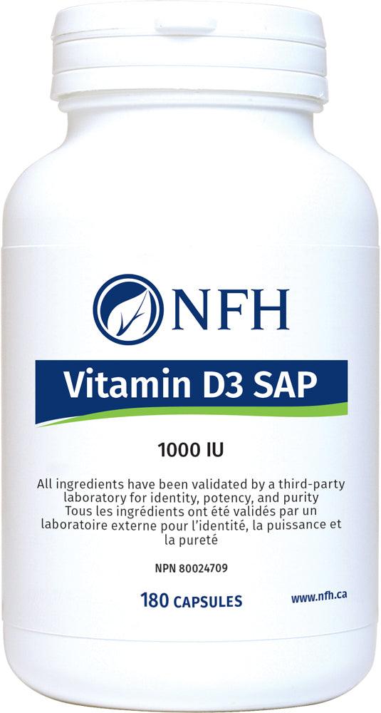 NFH Vitamin D3 SAP 180 Capsules 