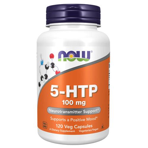 NOW 5-HTP 100mg 120 Veg Capsules - 
