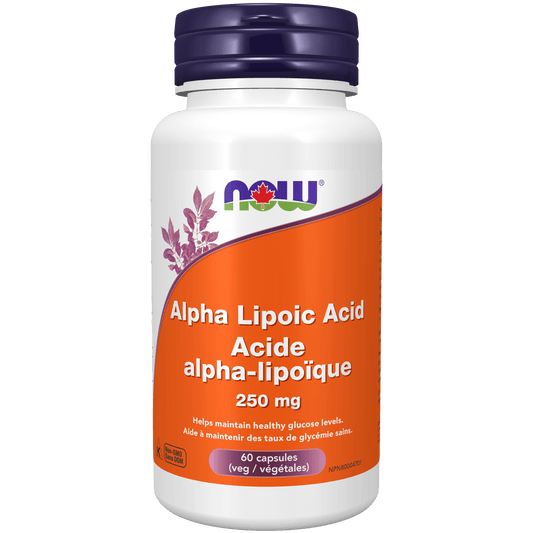 NOW Alpha Lipoic Acid 250mg 60 Veg Capsules - 