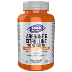 NOW Arginine & Citrulline 120 Veg Capsules