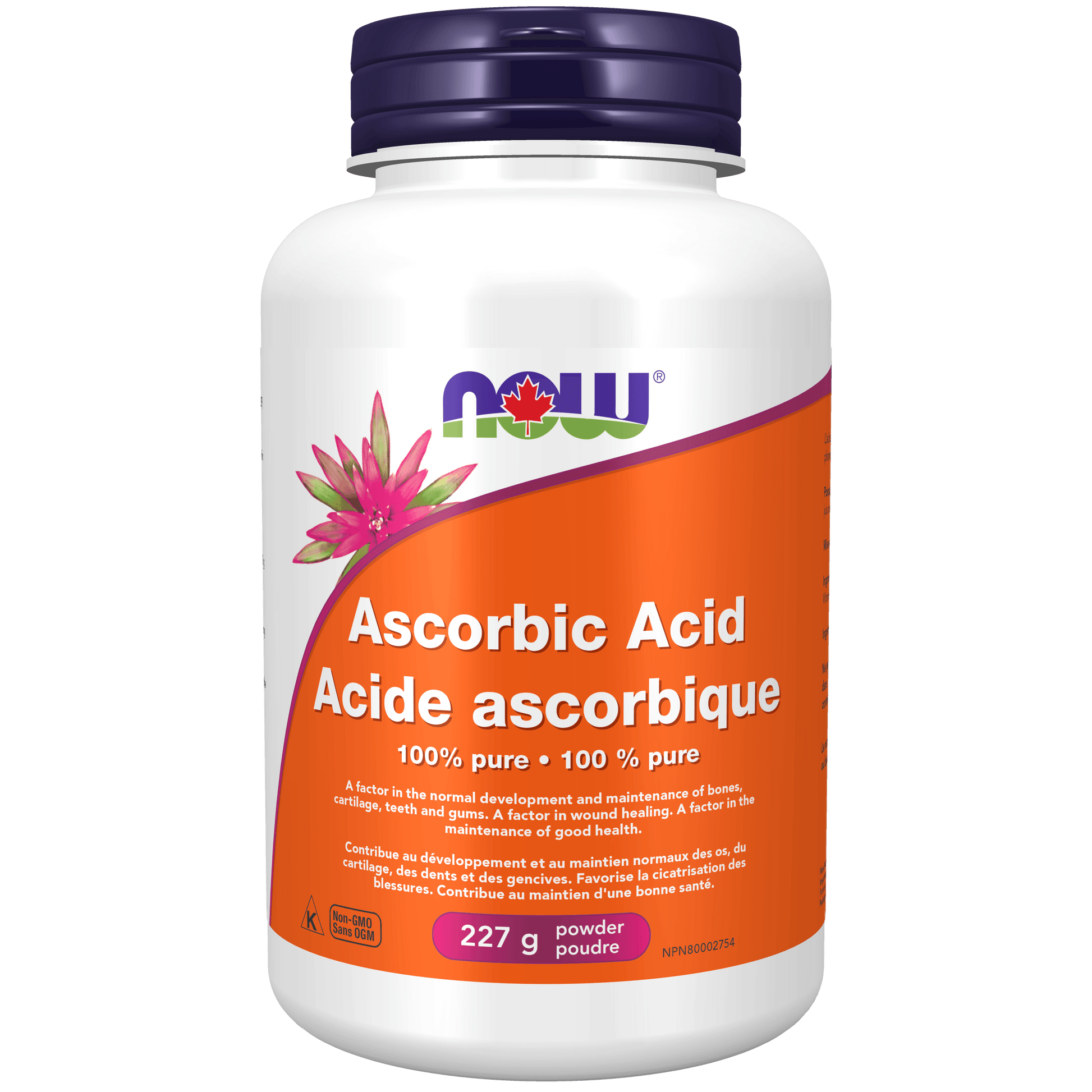 NOW Ascorbic Acid (100% Pure Vitamin C) Powder 227g - 