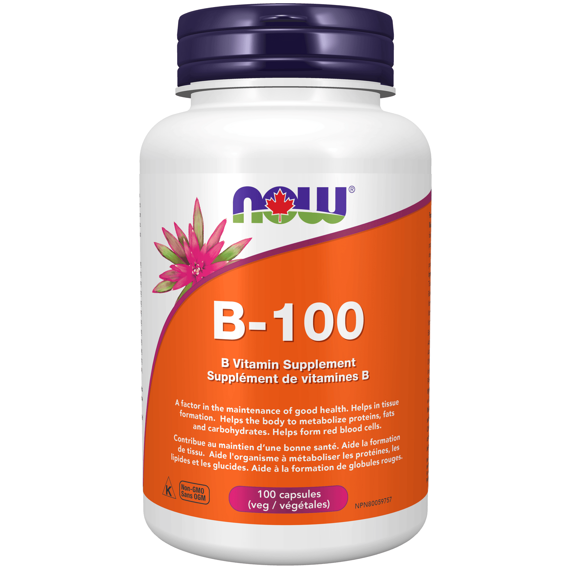 NOW B-100 Complex 100 Veg Capsules - 