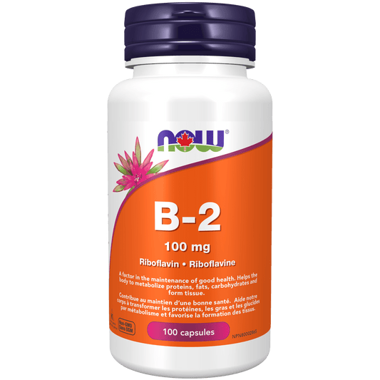 NOW B-2 100mg 100 Capsules - 