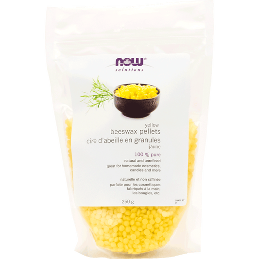 NOW Beeswax Pellets, Natural Yellow 250g - 
