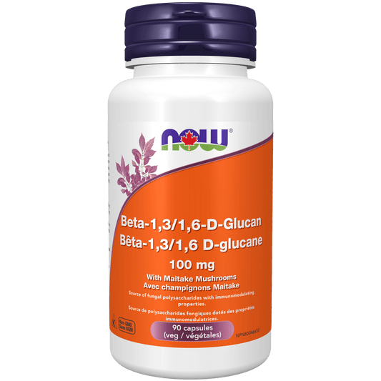 NOW Beta -1,3/1,6-D-Glucan 100mg 90 Veg Capsules - 