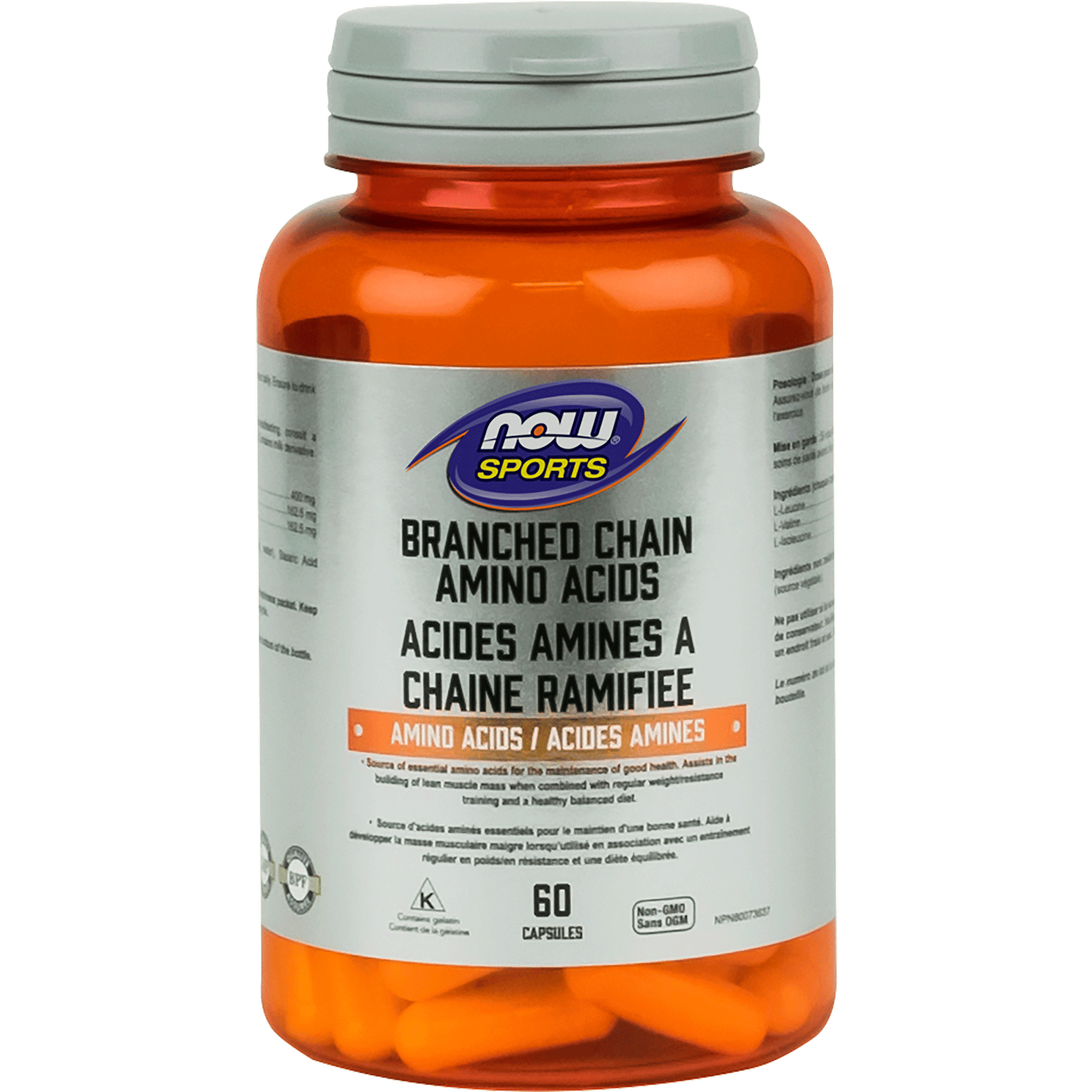 NOW Branched Chain Amino Acid 60 Capsules - 