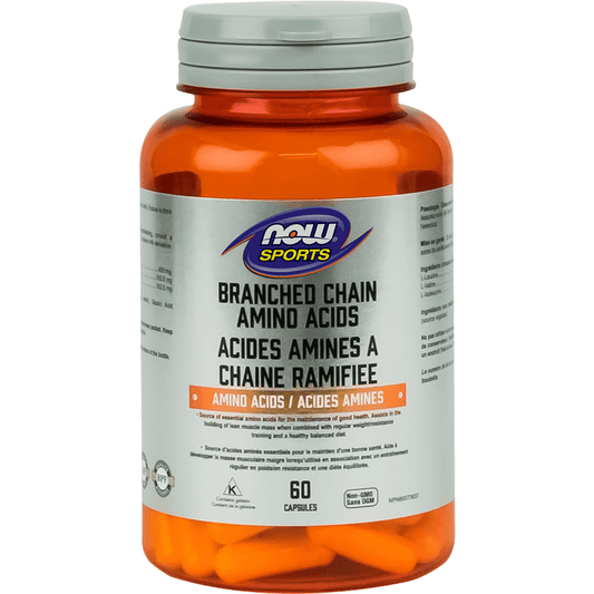 NOW Branched Chain Amino Acid 60 Capsules - 