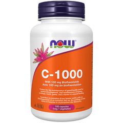 NOW C-1000 with 100mg Bioflavonoids 100 Veg Capsules