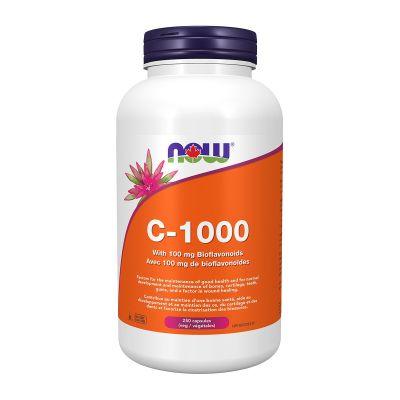 NOW C-1000 with 100mg Bioflavonoids 250 Veg Capsules - 