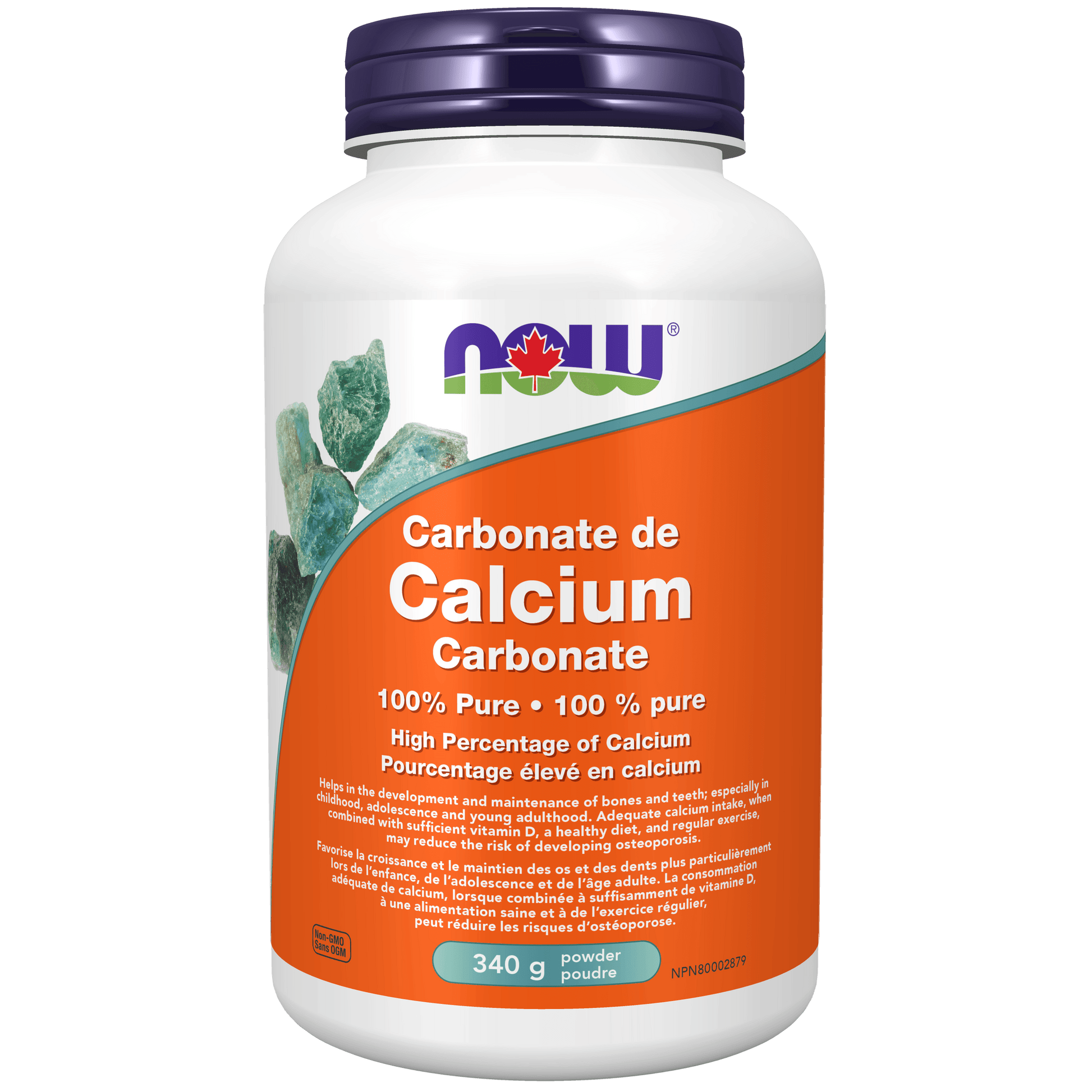 NOW Calcium Carbonate Powder 340g - 
