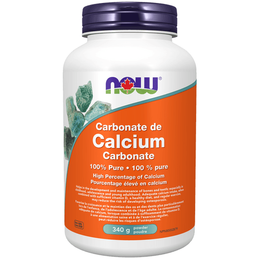 NOW Calcium Carbonate Powder 340g - 