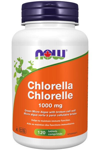 NOW Chlorella 1000mg Broken Cell Wall 120 Tablets - 