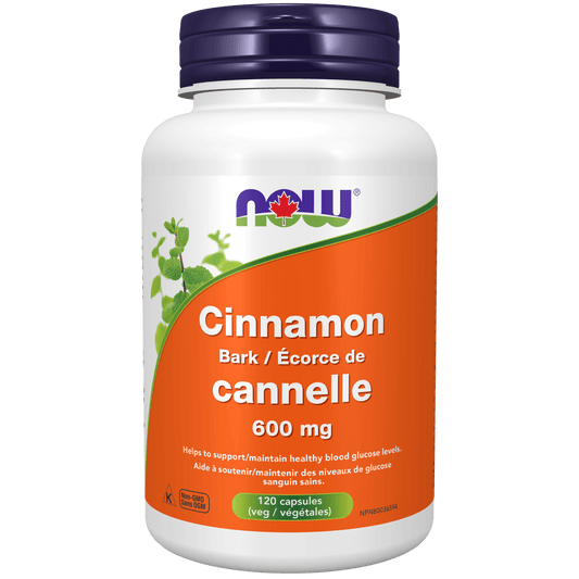 NOW Cinnamon 600mg 120 Capsules - 