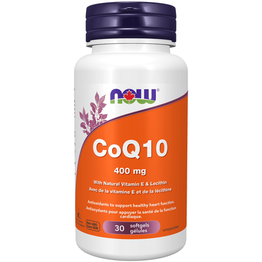 NOW CoQ10 400mg 30 Softgels - 