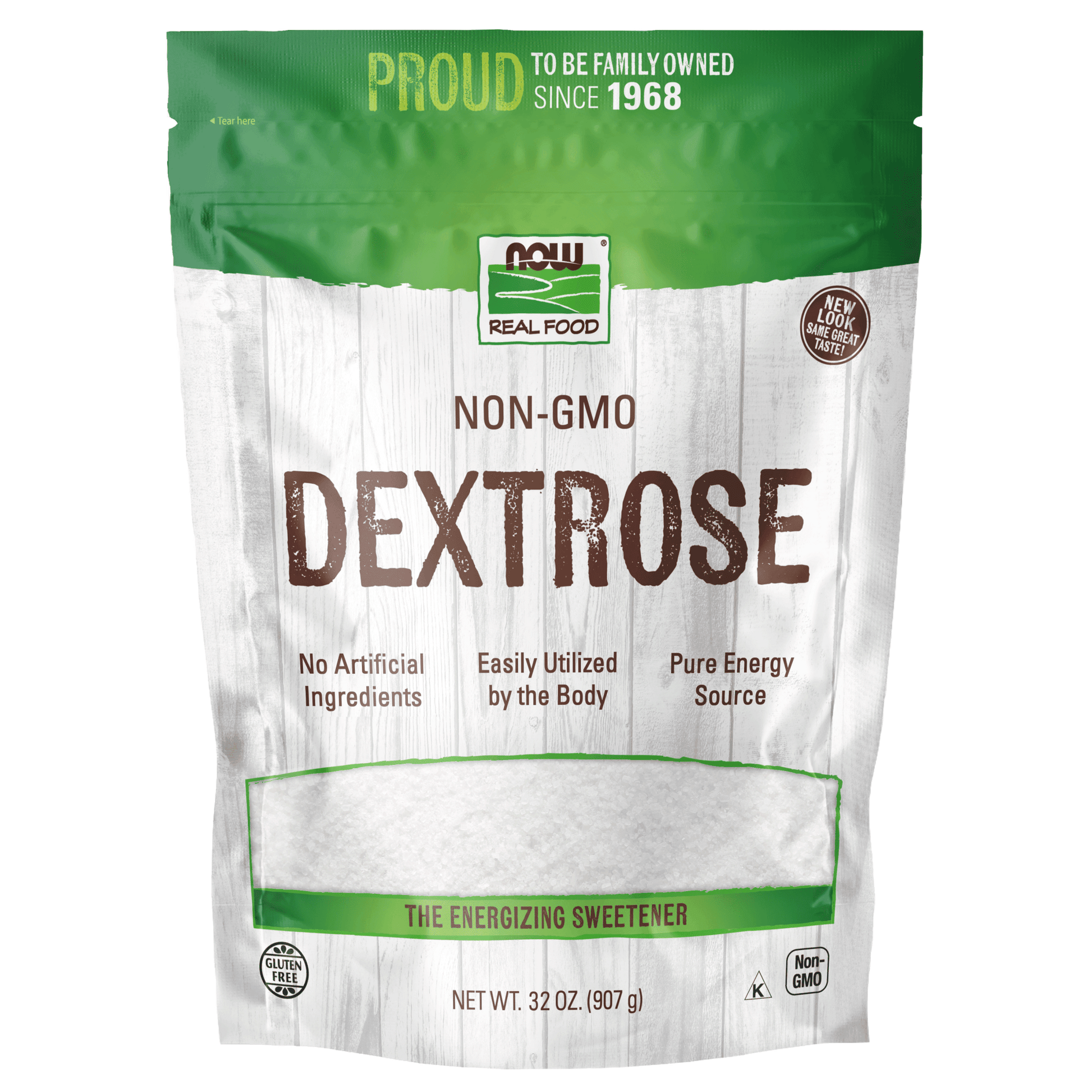 NOW Dextrose, Pure Powder 908g - 