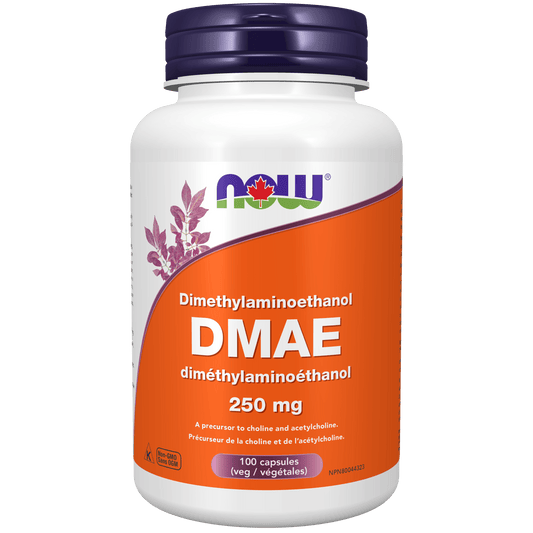 NOW DMAE 250mg 100 Veg Capsules - 