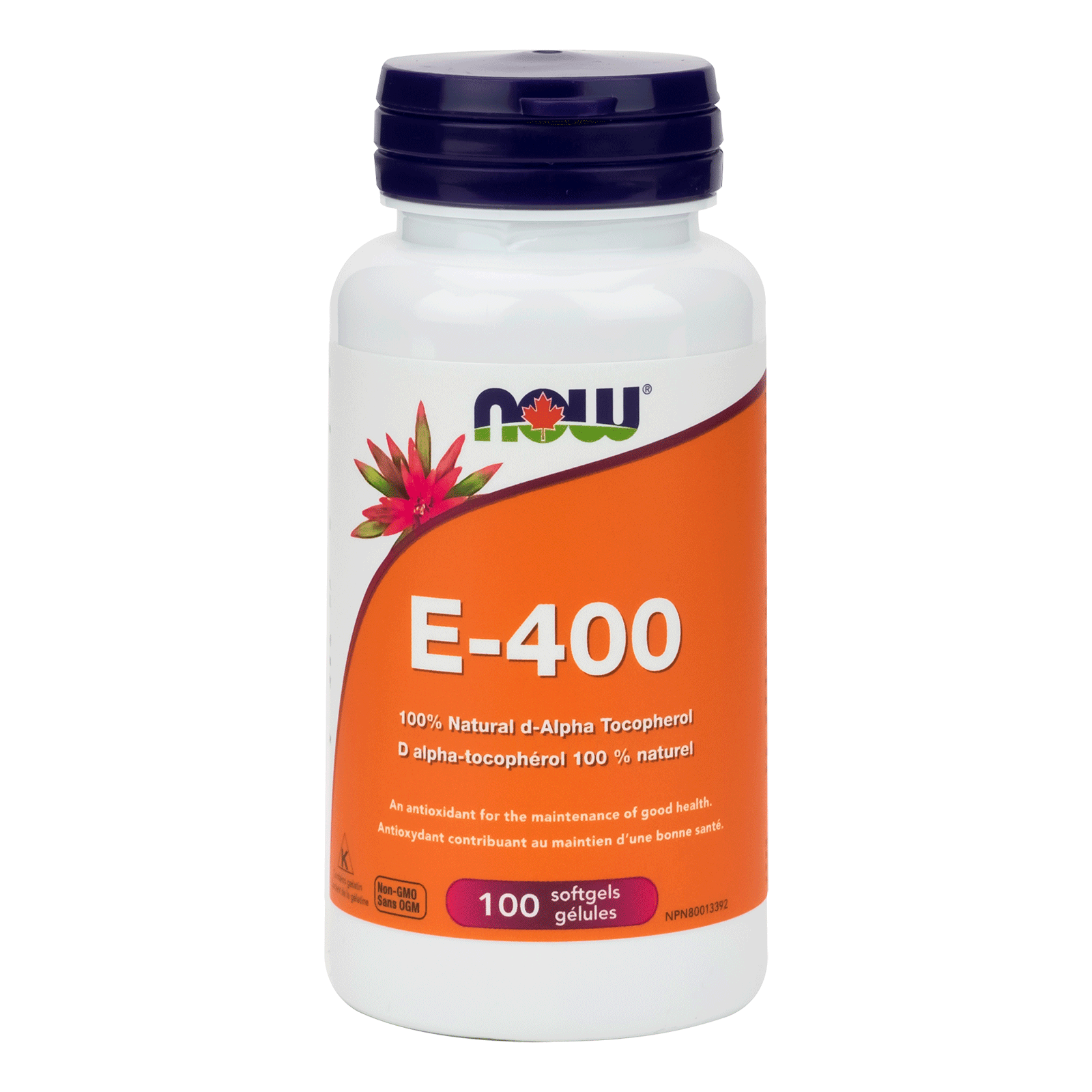NOW E-400 IU d-Alpha Tocopheryl 100 Softgels - 