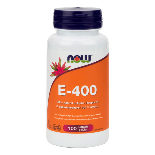 NOW E-400 IU d-Alpha Tocopheryl 100 Softgels - 