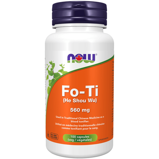 NOW Fo-Ti (Ho Shou Wu) 560mg 100 Veg Capsules - 