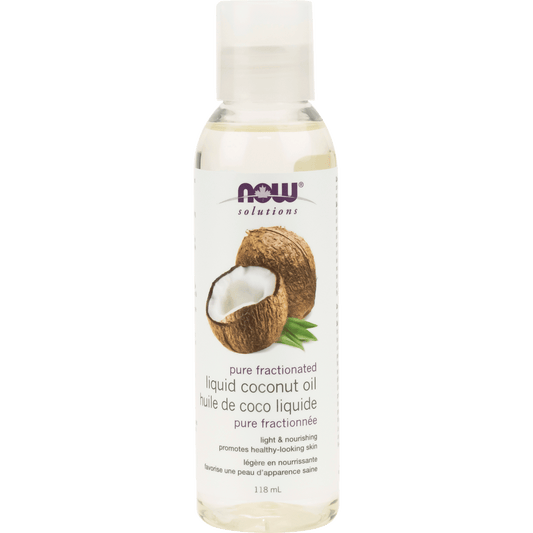 NOW Fractionated Liquid Coconut Oil 118mL - 