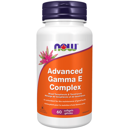 NOW Gamma E Complex (Tocopherols/Tocotrienols) 60 Softgels - 