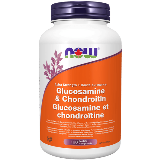 NOW Glucosamine & Chondroitin Extra Strength 120 Tablets - 