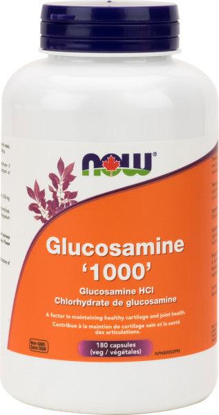 NOW Glucosamine HCL 1000mg 180 Veg Capsules - 