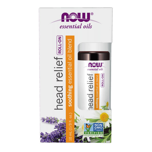 NOW Head Relief Essential Oil Roll-On 10mL - 