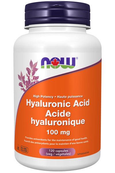 NOW Hyaluronic Acid 100mg 120 Veg Capsules - 