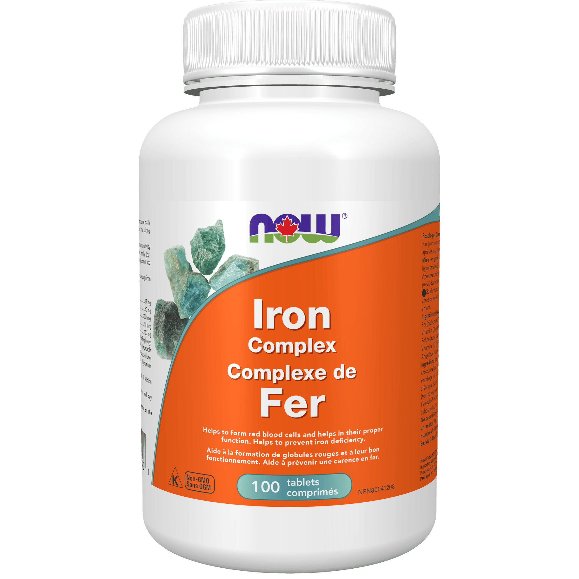 NOW Iron Complex 100 Tablets - 