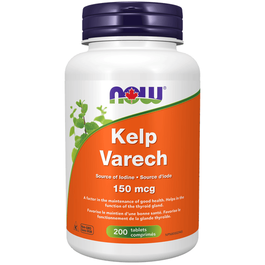 NOW Kelp 150mcg Iodine 200 Tablets - 