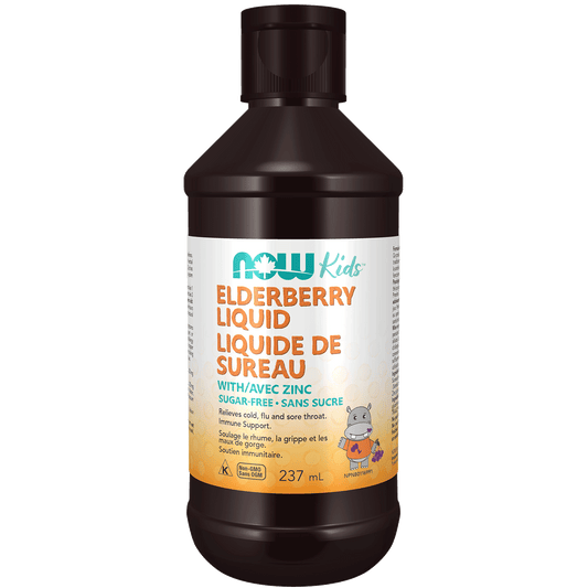 NOW Kids Elderberry Liquid with Zinc 237mL - 
