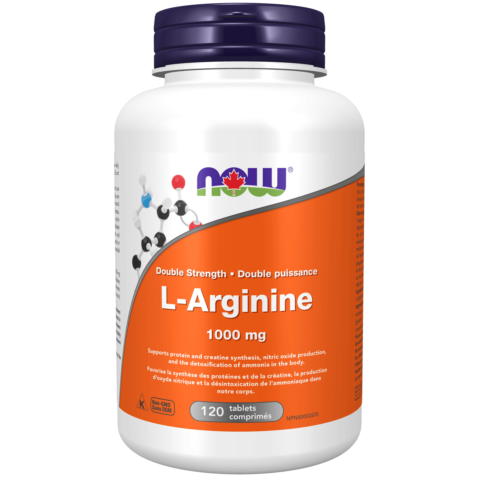 NOW L-Arginine 1000mg Tabs 120 Tablets - 
