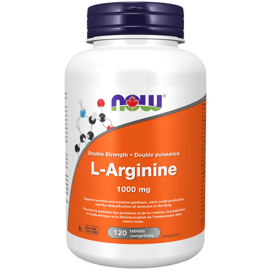 NOW L-Arginine 1000mg Tabs 120 Tablets - 