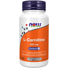 NOW L-Carnitine 500mg 60 Veg Capsules