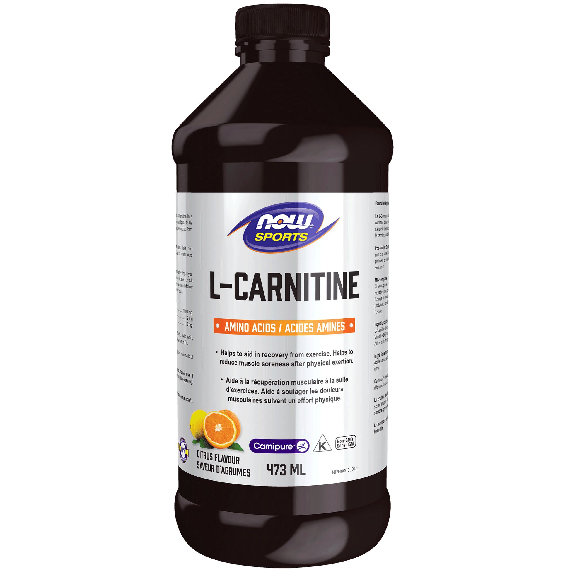 NOW L-Carnitine Liquid Citrus Flavour 473mL - 