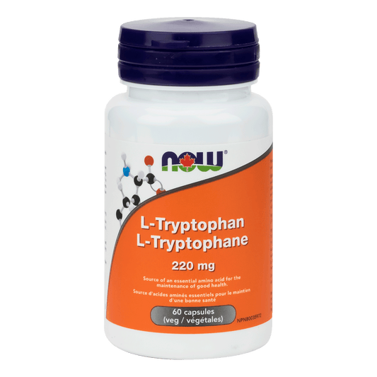 NOW L-Tryptophan 220mg 60 Veg Capsules - 