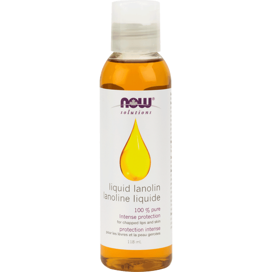 NOW Lanolin Liquid, 100% Pure (Hexane-Free) 118mL - 