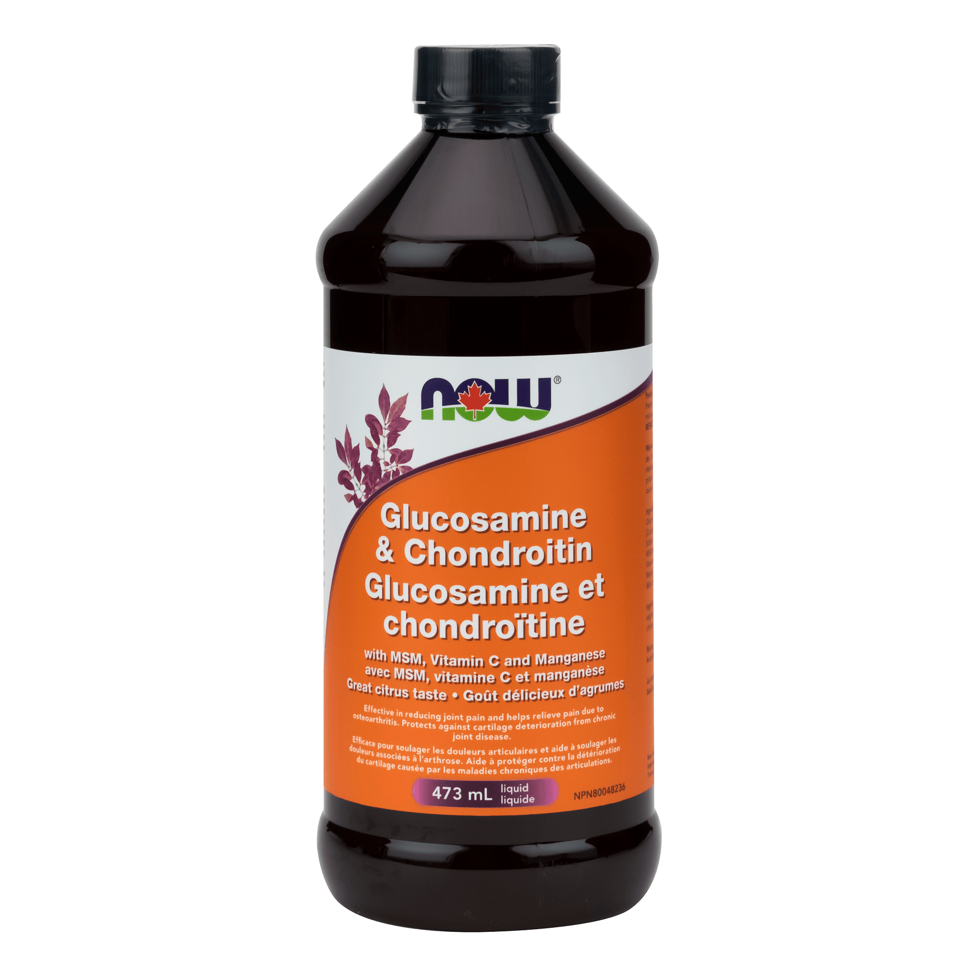 NOW Liquid Glucosamine + Chondroitin + MSM 473mL - 