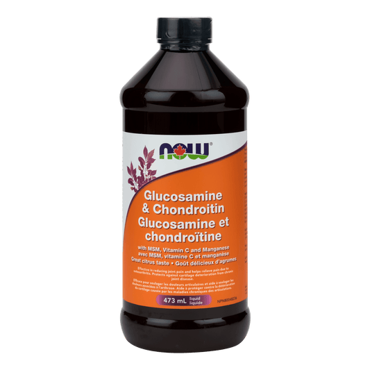 NOW Liquid Glucosamine + Chondroitin + MSM 473mL - 