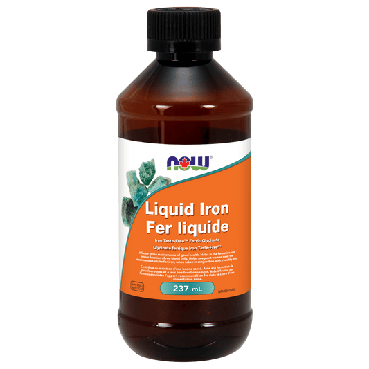 NOW Liquid Iron (Ferric Glycinate) 237mL - 